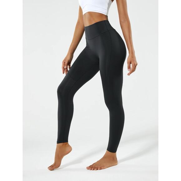 Fanka Beyond Nude Everyday Black Leggings Soft Stretch Skin Feel Womens Small - Picture 1 of 5